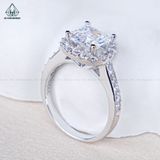  R995 Nhẫn nữ Asscher 7*7mm 