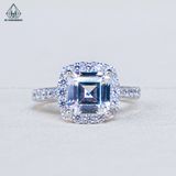  R995 Nhẫn nữ Asscher 7*7mm 