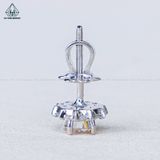  EX527 5mm Bông tai tròn 10 chấu nhọn 