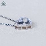  N710 Dây mặt liền Tim đính đá (Bản 10mm) 
