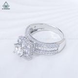  RX621 6mm Nhẫn nữ vuông đá 