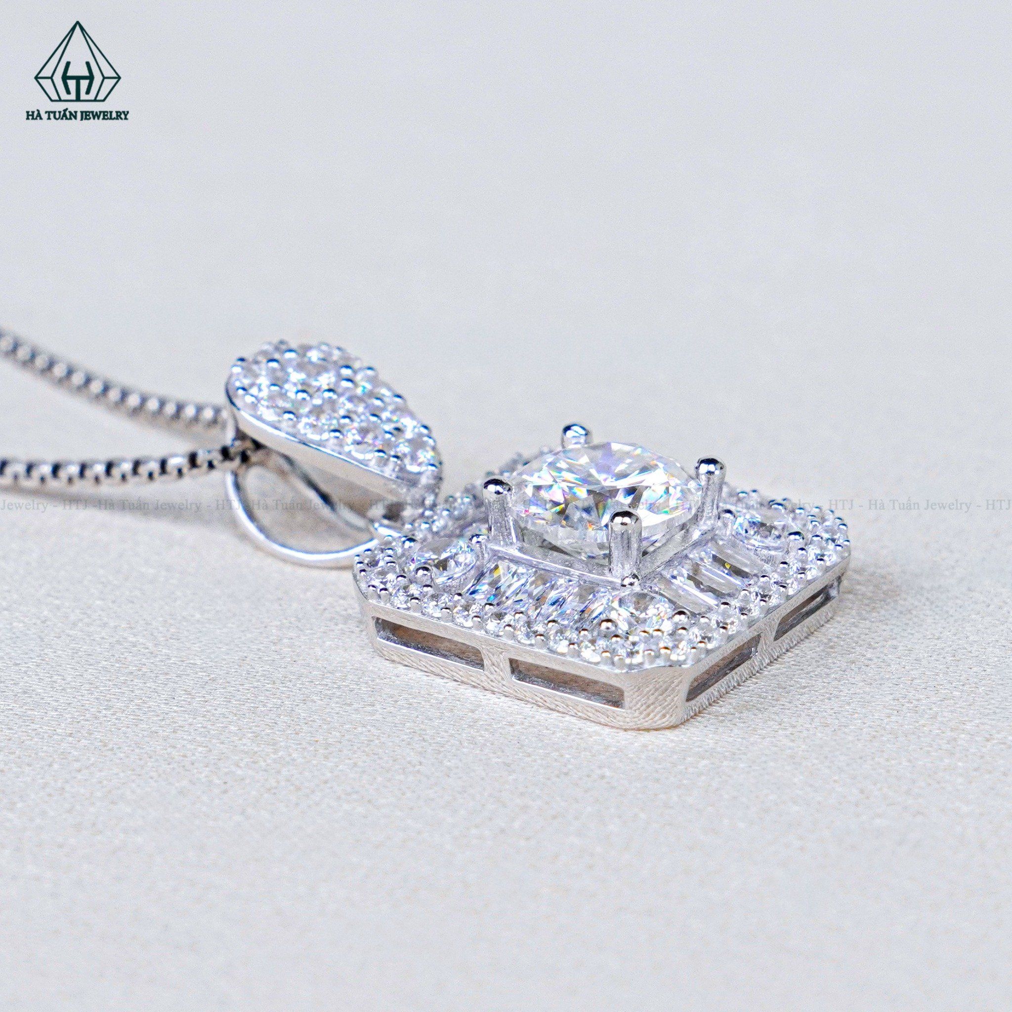  PX296 7mm Mặt dây chuyền vuông 