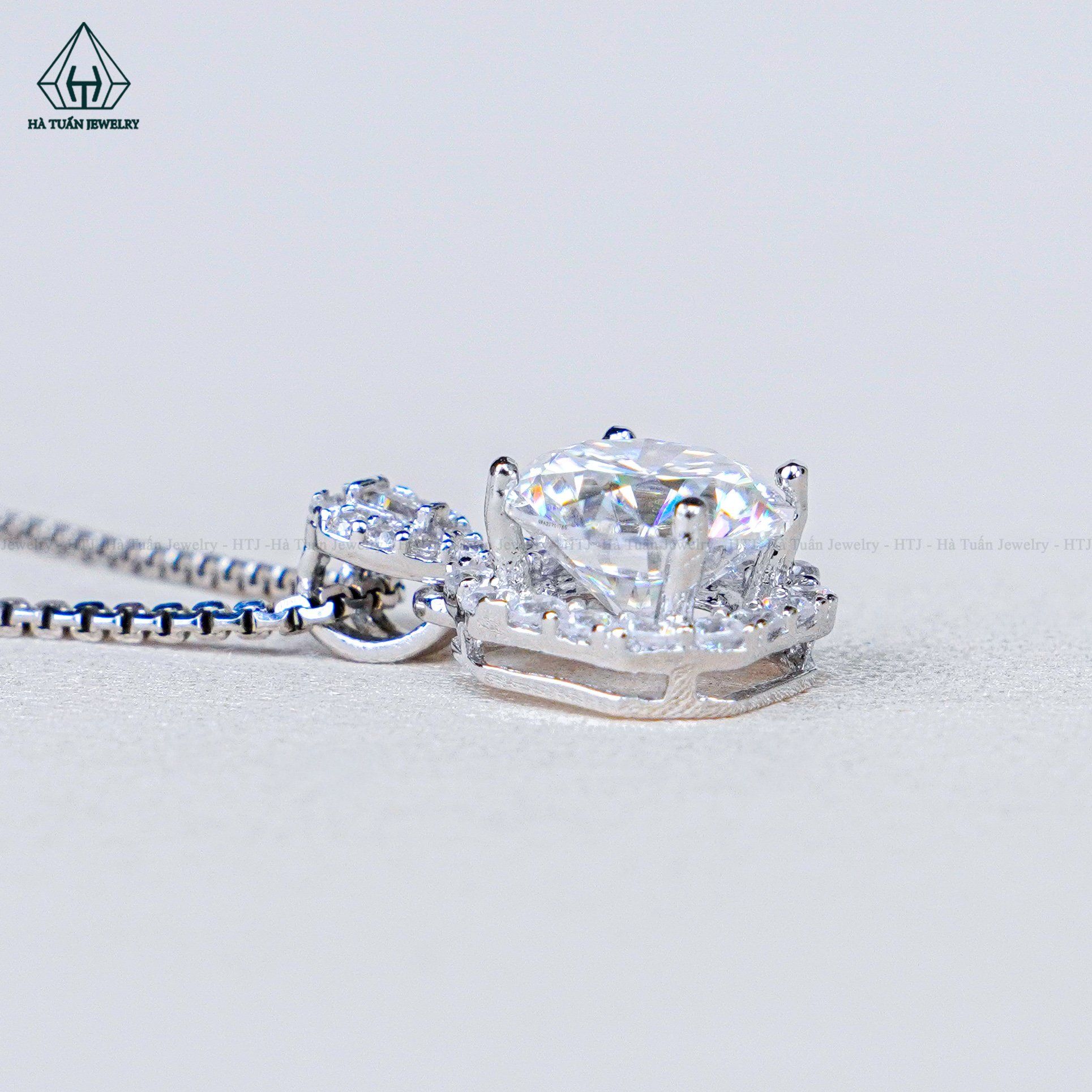  PX297 8mm Mặt dây chuyền vuông bo 