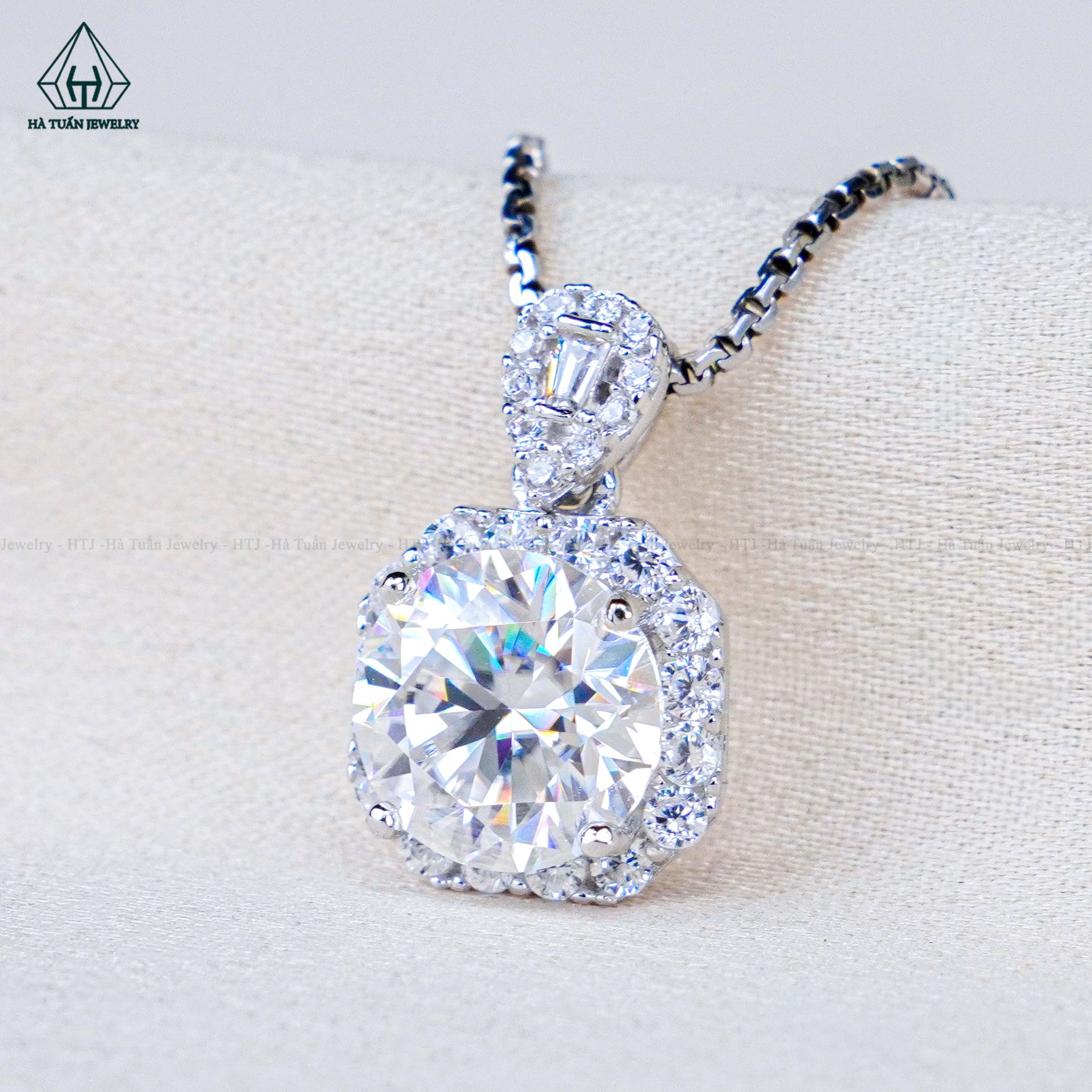  PX297 8mm Mặt dây chuyền vuông bo 