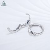  E119 Bông tai khoen thoi đá 