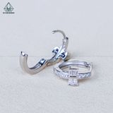  E118 Bông khoen nơ đá baguette 