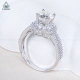  RX631 7mm Nhẫn nữ hoa 6 cánh tròn 