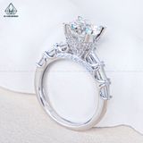  RX635 7.5mm Nhẫn nữ vành baguette 