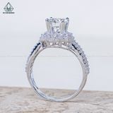  RX631 7mm Nhẫn nữ hoa 6 cánh tròn 