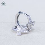  E118 Bông khoen nơ đá baguette 