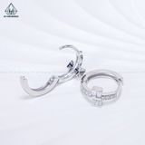  E118 Bông khoen nơ đá baguette 