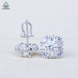  EX530 5.4mm Bông tai vuông đá 