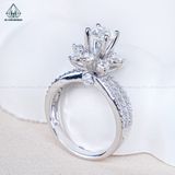  RX627 FULL MOIS 6mm Nhẫn nữ 8 cánh nhọn 