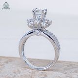  RX627 FULL MOIS 6mm Nhẫn nữ 8 cánh nhọn 