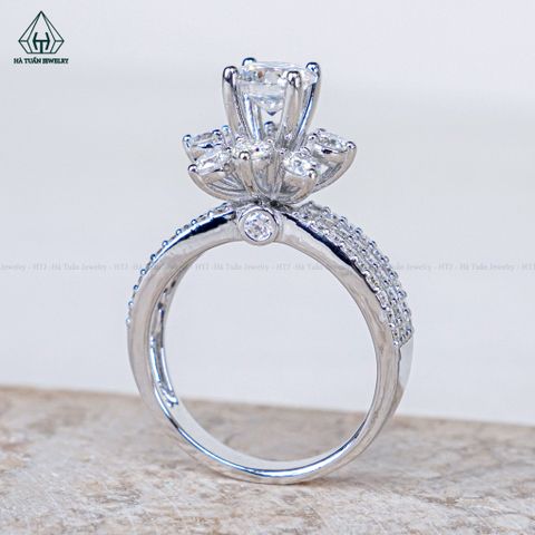 RX627 FULL MOIS 6mm Nhẫn nữ 8 cánh nhọn