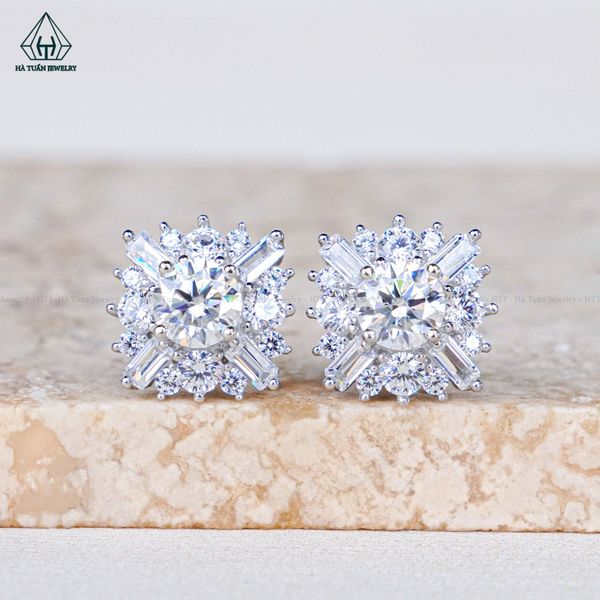  EX532 5mm Bông tai vuông nhọn 