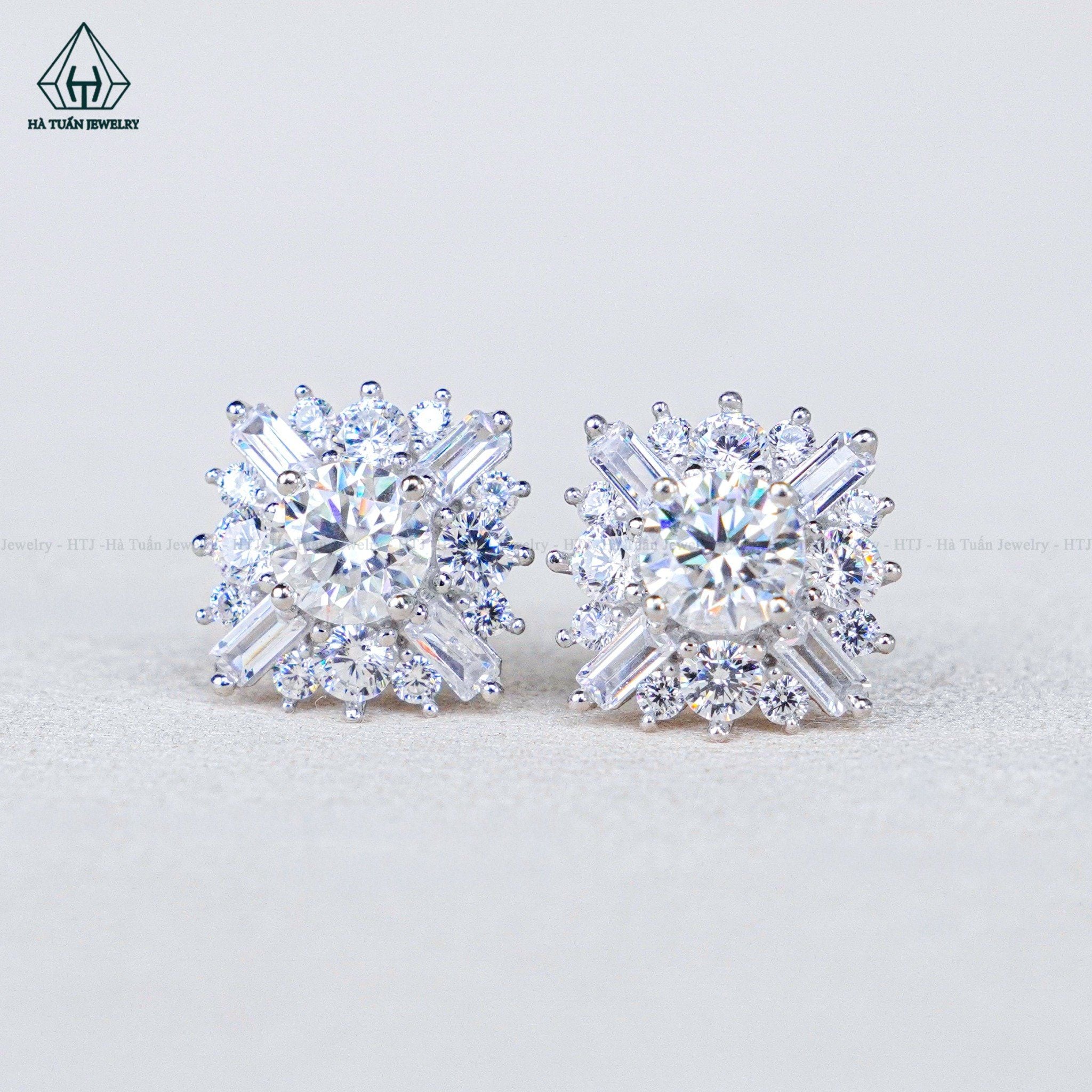  EX532 5mm Bông tai vuông nhọn 