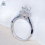  RX626 6mm Nhẫn nữ hoa đá 