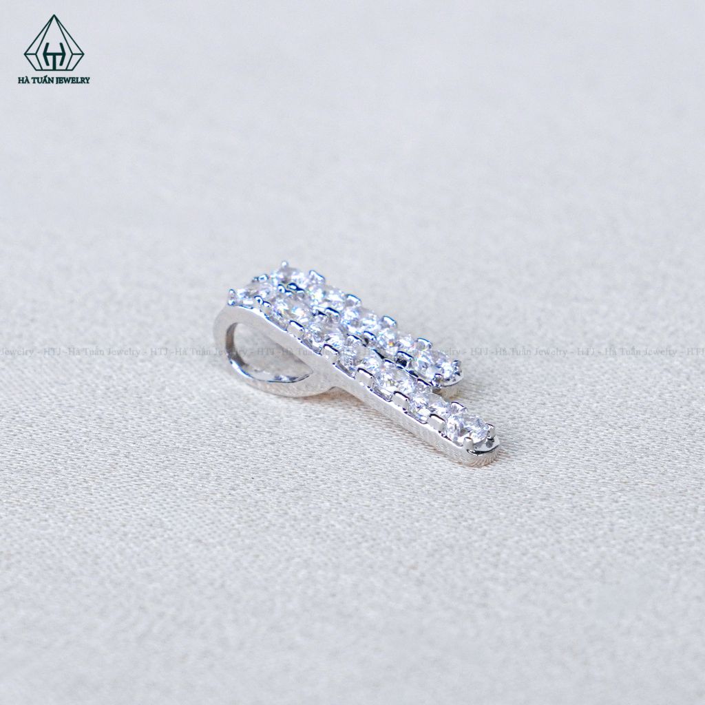 P431 Mặt dây chuyền 2 hàng đá