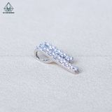  P431 Mặt dây chuyền 2 hàng đá 