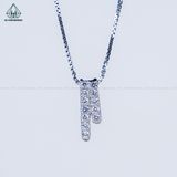  P431 Mặt dây chuyền 2 hàng đá 