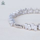  B074 Lắc tay full đá Baguette 