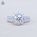  RX628 6.5mm Nhẫn nữ 8 cánh nhọn 