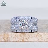  RMX189 7mm Nhẫn nam vành baguette 