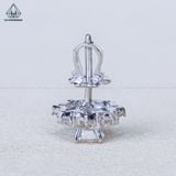  EX536 5mm Bông tai ngôi sao 8 cánh 