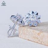  EX537 4mm Bông tai 8 cánh 