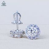  EX538 5mm Bông tai tròn 10 cánh 