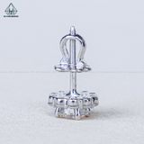  EX538 5mm Bông tai tròn 10 cánh 