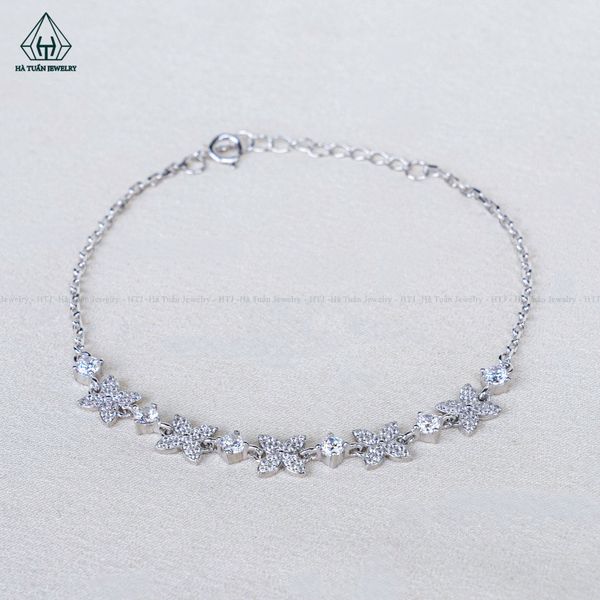  B081 Lắc tay hoa 4 cánh 