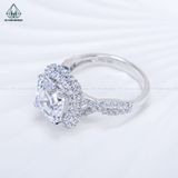  R997 Nhẫn nữ vuông Asscher 