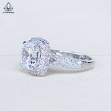  R997 Nhẫn nữ vuông Asscher 