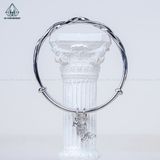  B086 Vòng tay xoắn charm hoa bướm 