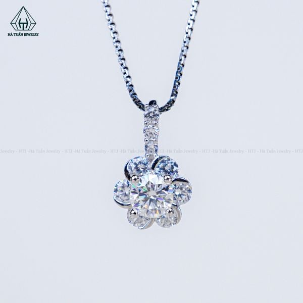  PX301 5.4mm Mặt dây chuyền 6 cánh tròn 