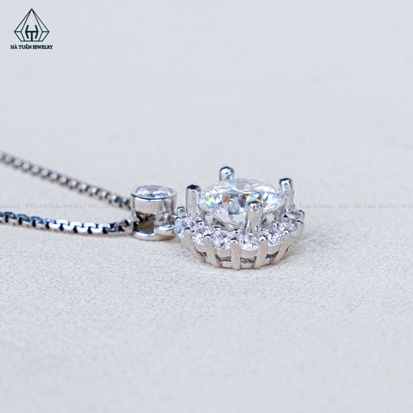  PX302 7mm Mặt dây chuyền halo tròn 