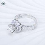  RX640 FULL MOIS 6.3mm Nhẫn nữ hoa 12 cánh 