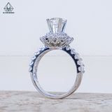  RX640 FULL MOIS 6.3mm Nhẫn nữ hoa 12 cánh 