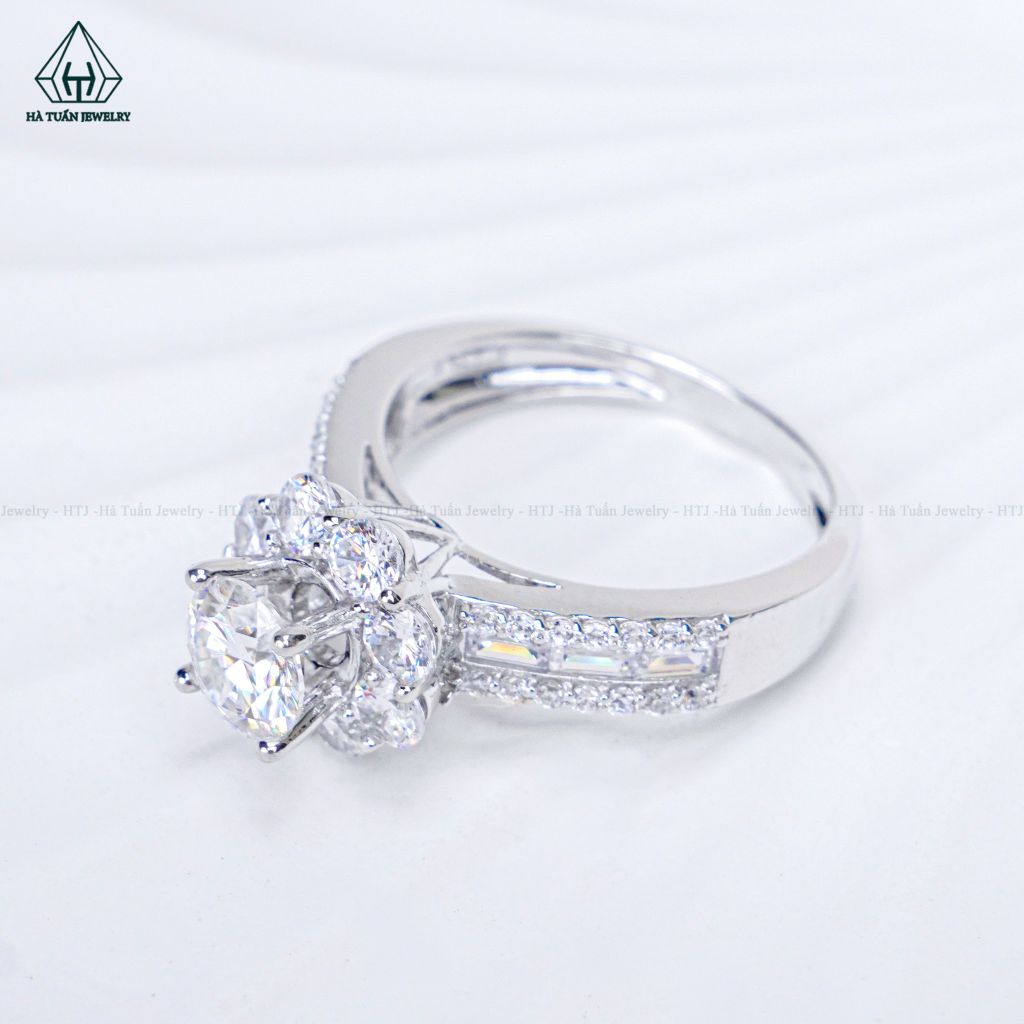 RX637 6mm Nhẫn nữ hoa 8 cánh