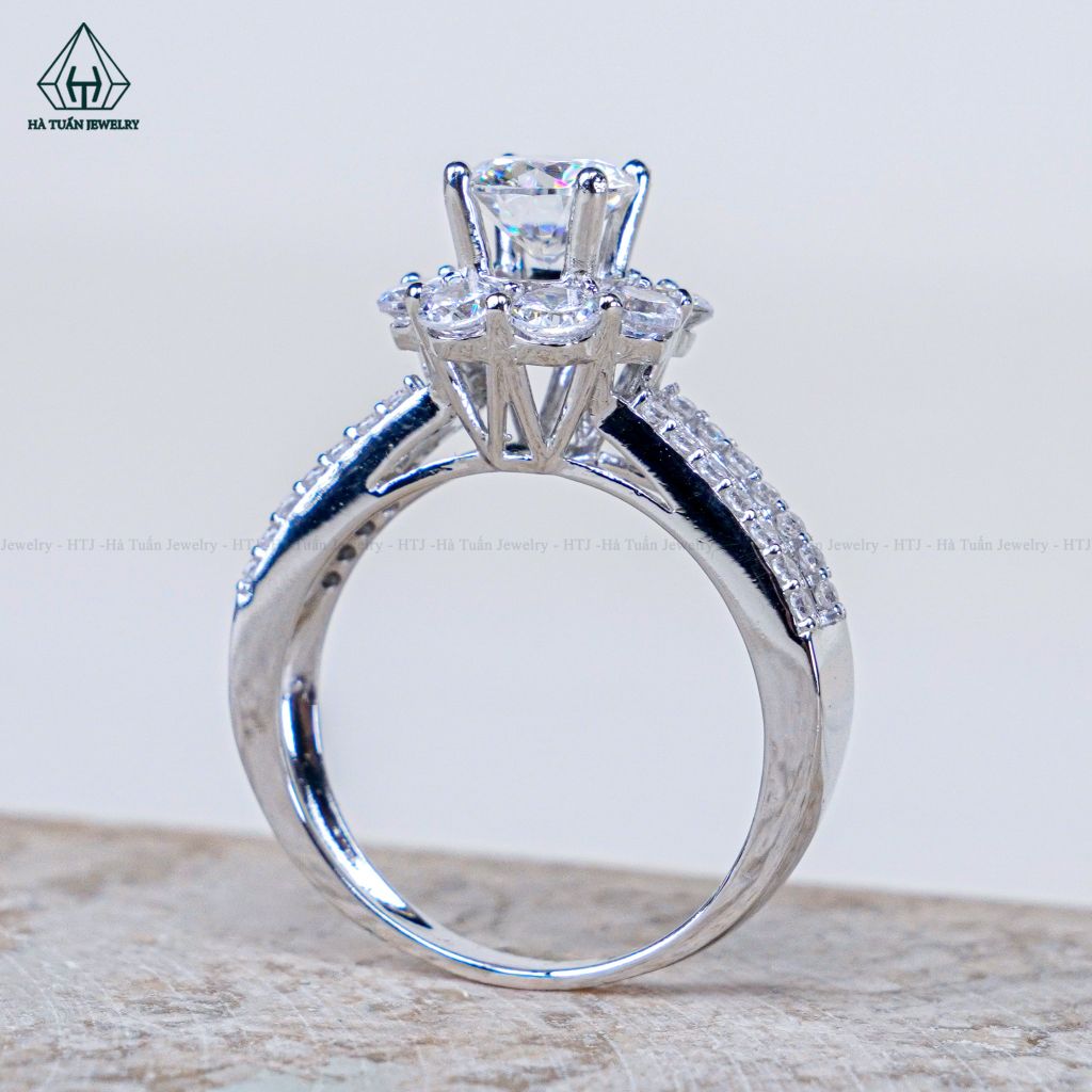 RX637 6mm Nhẫn nữ hoa 8 cánh