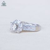  RX637 6mm Nhẫn nữ hoa 8 cánh 