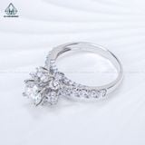  RX636 6mm Nhẫn nữ hoa 8 cánh 