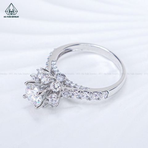RX636 6mm Nhẫn nữ hoa 8 cánh