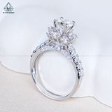  RX636 6mm Nhẫn nữ hoa 8 cánh 