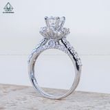  RX636 6mm Nhẫn nữ hoa 8 cánh 