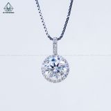  PX299 8mm Mặt dây chuyền halo tròn 