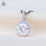  PX299 8mm Mặt dây chuyền halo tròn 