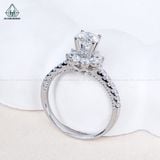  RX711 FULL MOIS 5.4mm Nhẫn nữ hoa 8 cánh 